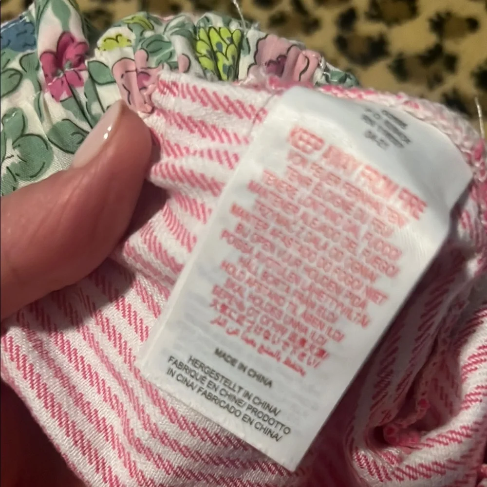 Girls Mini Boden Girls Size 11 Striped Pink Kids Pants with 🩷 Pockets - Picture 5 of 6